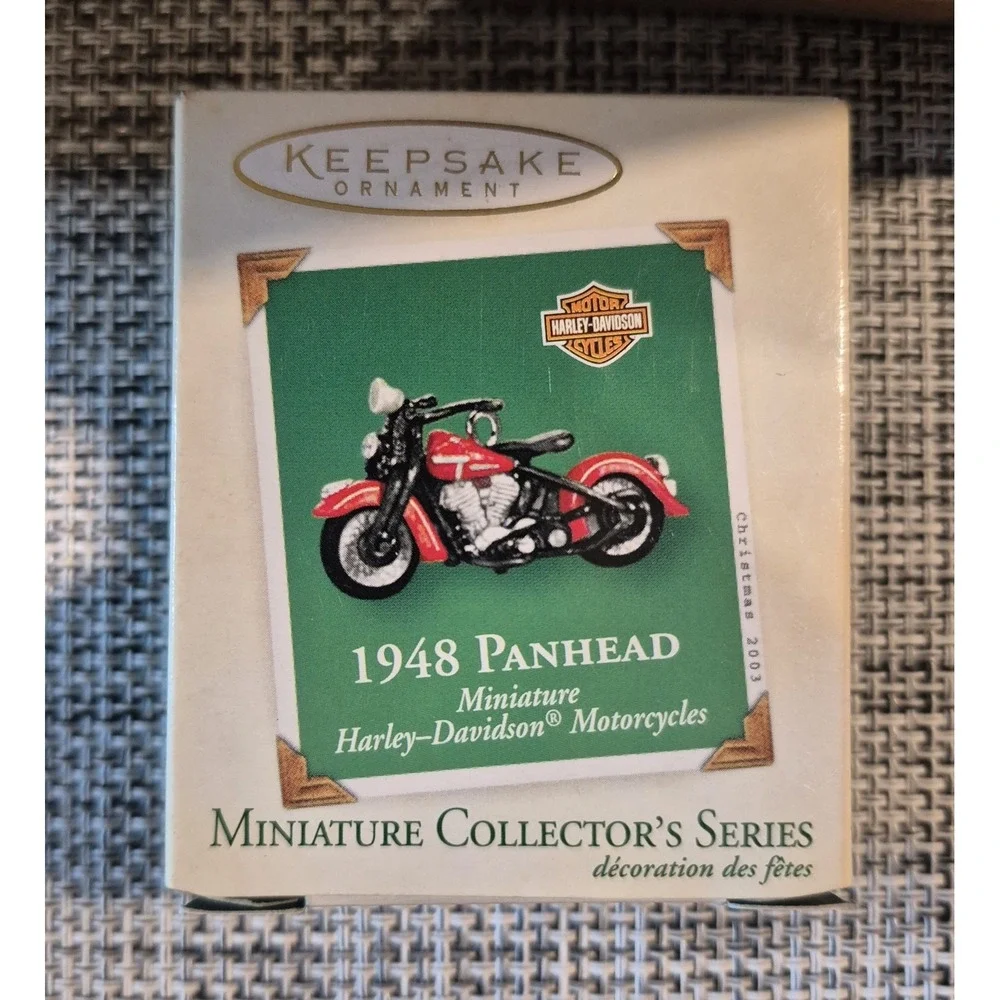 Hallmark Keepsake Miniature Harley Davidson Christmas Ornaments Lot Of 4 1999-03